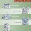 imageMaison d Hermine Hand Bags for Women Cotton Shoulder Bag for Shopping Travel Everyday Use Cross Body Tote purse Sling Bag05  Bonobo  Blue