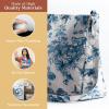imageMaison d Hermine Hand Bags for Women Cotton Shoulder Bag for Shopping Travel Everyday Use Cross Body Tote purse Sling Bag05  Bonobo  Blue