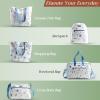 imageMaison d Hermine Hand Bags for Women Cotton Shoulder Bag for Shopping Travel Everyday Use Cross Body Tote purse Sling Bag10  Ice Florals