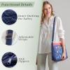 imageMaison d Hermine Hand Bags for Women Cotton Shoulder Bag for Shopping Travel Everyday Use Cross Body Tote purse Sling Bag12  Birdies on Wire