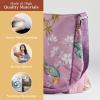 imageMaison d Hermine Hand Bags for Women Cotton Shoulder Bag for Shopping Travel Everyday Use Cross Body Tote purse Sling Bag12  Hokuzai  Violet