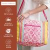 imageMaison d Hermine Hand Bags for Women Cotton Shoulder Bag for Shopping Travel Everyday Use Cross Body Tote purse Sling Bag15  Katmandou  Fushia