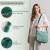 imageMaison d Hermine Hand Bags for Women Cotton Shoulder Bag for Shopping Travel Everyday Use Cross Body Tote purse Sling Bag20  Surya  Green