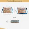 imageMaison d Hermine Hand Bags for Women Cotton Shoulder Bag for Shopping Travel Everyday Use Cross Body Tote purse Sling Bag23  Kerala  Blue