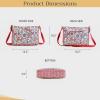 imageMaison d Hermine Hand Bags for Women Cotton Shoulder Bag for Shopping Travel Everyday Use Cross Body Tote purse Sling Bag26  Kerala  Red
