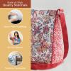 imageMaison d Hermine Hand Bags for Women Cotton Shoulder Bag for Shopping Travel Everyday Use Cross Body Tote purse Sling Bag26  Kerala  Red
