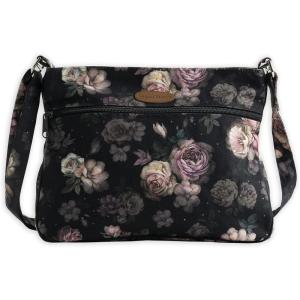 imageMaison d Hermine Cross Body Bags for Women Cotton Canvas Shoulder Bag for Shopping Travel Everyday Use Tote purse Sling Bag04  Moody Florals