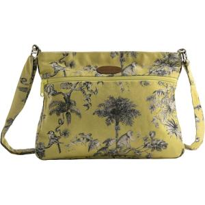 imageMaison d Hermine Cross Body Bags for Women Cotton Canvas Shoulder Bag for Shopping Travel Everyday Use Tote purse Sling Bag13  Bonobo  Yellow