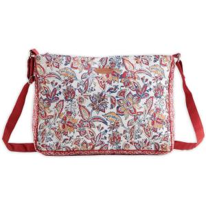 imageMaison d Hermine Hand Bags for Women Cotton Shoulder Bag for Shopping Travel Everyday Use Cross Body Tote purse Sling Bag26  Kerala  Red