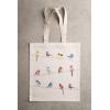 imageMaison d Hermine Tote Bag for Women 100 Cotton Reusable Grocery Tote Bags for Shopping Kitchen Beach Travel Perfect Gifts07  Birdies on Wire