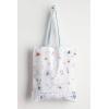imageMaison d Hermine Tote Bag for Women 100 Cotton Reusable Grocery Tote Bags for Shopping Kitchen Beach Travel Perfect Gifts13  Ice Florals