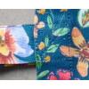 imageMaison d Hermine Tote Bag for Women 100 Cotton Reusable Grocery Tote Bags for Shopping Kitchen Beach Travel Perfect Gifts14  Happy Florals  Blue