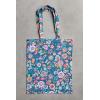 imageMaison d Hermine Tote Bag for Women 100 Cotton Reusable Grocery Tote Bags for Shopping Kitchen Beach Travel Perfect Gifts14  Happy Florals  Blue