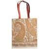 imageMaison d Hermine Tote Bag for Women 100 Cotton Reusable Grocery Tote Bags for Shopping Kitchen Beach Travel Perfect Gifts12  Kashmir Paisley