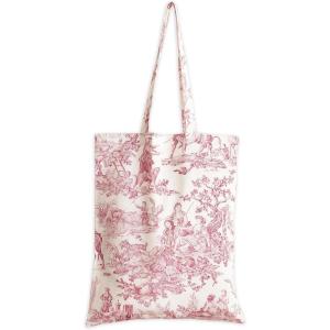 imageMaison d Hermine Tote Bag for Women 100 Cotton Reusable Grocery Tote Bags for Shopping Kitchen Beach Travel Perfect Gifts02  the Miller  Red