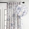 imageMaison d Hermine Tailored Curtain 100 Cotton One Panel 50quotx108quot Curtains Easy Hanging with a Rod Pocket ampamp Loop for Living Rooms Bedrooms Offices Jouy Paradis  Blue  SpringSummer50W x 108L Pack of 1