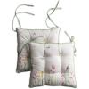 imageMaison d Hermine Chair Pads for Dining Chairs Cotton Outer Fabric and Poly Filling 16quotx16quot Patio Seat Cushions for Furniture with Ties Home Chair Party Hall Farmhouse Rose Garden Pack of 2Botanical Fresh  Placed