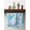 imageMaison d Hermine Dishcloths 100 Combed Cotton Premium 20quot x 2750quot Easter MultiPurpose Kitchen Towel for Kitchen Holiday Dinner Wedding ampamp Dining Peacock Utopia  Sandy Beach Set of 3Paisley Blues
