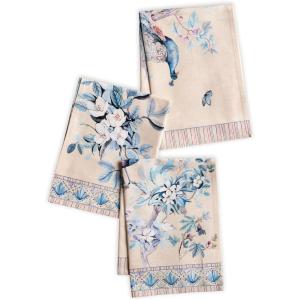 imageMaison d Hermine Dishcloths 100 Combed Cotton Premium 20quot x 2750quot Easter MultiPurpose Kitchen Towel for Kitchen Holiday Dinner Wedding ampamp Dining Peacock Utopia  Sandy Beach Set of 3Peacock Utopia  Sandy Beach