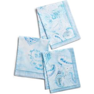 imageMaison d Hermine Dishcloths 100 Combed Cotton Premium 20quot x 2750quot Easter MultiPurpose Kitchen Towel for Kitchen Holiday Dinner Wedding ampamp Dining Peacock Utopia  Sandy Beach Set of 3Paisley Blues