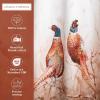 imageMaison d Hermine Kitchen Curtains Sets for Windows 100 Cotton Set of Kitchen Curtains Valances for Home 2 Tiers 28quotX36quot and 1 Valance 56quotX18quot Farmhouse Cafe Dalida34  Faisan Dautomne
