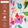 imageMaison d Hermine Kitchen Curtains Sets for Windows 100 Cotton Set of Kitchen Curtains Valances for Home 2 Tiers 28quotX36quot and 1 Valance 56quotX18quot Farmhouse Cafe Rural Christmas13  Rose Garden