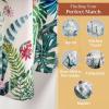 imageMaison d Hermine Kitchen Curtains Sets for Windows 100 Cotton Set of Kitchen Curtains Valances for Home 2 Tiers 28quotX36quot and 1 Valance 56quotX18quot Farmhouse Cafe Dalida05  Tropiques