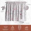 imageMaison d Hermine Kitchen Curtains Sets for Windows 100 Cotton Set of Kitchen Curtains Valances for Home 2 Tiers 28quotX36quot and 1 Valance 56quotX18quot Farmhouse Cafe Rural Christmas23  Fairy Christmas