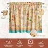 imageMaison d Hermine Kitchen Curtains Sets for Windows 100 Cotton Set of Kitchen Curtains Valances for Home 2 Tiers 28quotX36quot and 1 Valance 56quotX18quot Farmhouse Cafe Dalida29  Luxury Loft  Peach