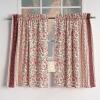 imageMaison d Hermine Kitchen Curtains Sets for Windows 100 Cotton Set of Kitchen Curtains Valances for Home 2 Tiers 28quotX36quot and 1 Valance 56quotX18quot Farmhouse Cafe Rural Christmas25  Reveillon Au Jardin