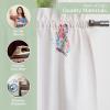 imageMaison d Hermine Kitchen Curtains Sets for Windows 100 Cotton Set of Kitchen Curtains Valances for Home 2 Tiers 28quotX36quot and 1 Valance 56quotX18quot Farmhouse Cafe Dalida32  Happy Floralhigh Summer