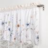 imageMaison d Hermine Kitchen Curtains Sets for Windows 100 Cotton Set of Kitchen Curtains Valances for Home 2 Tiers 28quotX36quot and 1 Valance 56quotX18quot Farmhouse Cafe Dalida33  Ice Florals