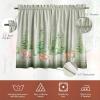 imageMaison d Hermine Kitchen Curtains Sets for Windows 100 Cotton Set of Kitchen Curtains Valances for Home 2 Tiers 28quotX36quot and 1 Valance 56quotX18quot Farmhouse Cafe Rural Christmas26  Winter Mornings