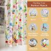 imageMaison d Hermine Kitchen Curtains Sets for Windows 100 Cotton Set of Kitchen Curtains Valances for Home 2 Tiers 28quotX36quot and 1 Valance 56quotX18quot Farmhouse Cafe Rural Christmas27  Giverny