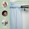 imageMaison d Hermine Kitchen Curtains Sets for Windows 100 Cotton Set of Kitchen Curtains Valances for Home 2 Tiers 28quotX36quot and 1 Valance 56quotX18quot Farmhouse Cafe Dalida06  Jardin Dete  Mint