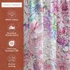imageMaison d Hermine Kitchen Curtains Sets for Windows 100 Cotton Set of Kitchen Curtains Valances for Home 2 Tiers 28quotX36quot and 1 Valance 56quotX18quot Farmhouse Cafe Dalida31  Floral Love