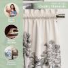 imageMaison d Hermine Kitchen Curtains Sets for Windows 100 Cotton Set of Kitchen Curtains Valances for Home 2 Tiers 28quotX36quot and 1 Valance 56quotX18quot Farmhouse Cafe Rural Christmas19  Amazonia
