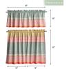 imageMaison d Hermine Kitchen Curtains Sets for Windows 100 Cotton Set of Kitchen Curtains Valances for Home 2 Tiers 28quotX36quot and 1 Valance 56quotX18quot Farmhouse Cafe Dalida35  Provence