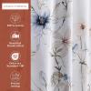 imageMaison d Hermine Kitchen Curtains Sets for Windows 100 Cotton Set of Kitchen Curtains Valances for Home 2 Tiers 28quotX36quot and 1 Valance 56quotX18quot Farmhouse Cafe Dalida33  Ice Florals