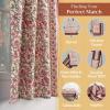 imageMaison d Hermine Kitchen Curtains Sets for Windows 100 Cotton Set of Kitchen Curtains Valances for Home 2 Tiers 28quotX36quot and 1 Valance 56quotX18quot Farmhouse Cafe Rural Christmas25  Reveillon Au Jardin