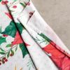 imageMaison d Hermine Kitchen Curtains Sets for Windows 100 Cotton Set of Kitchen Curtains Valances for Home 2 Tiers 28quotX36quot and 1 Valance 56quotX18quot Farmhouse Cafe Rural Christmas24  Poinsettia Christmas