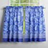 imageMaison d Hermine Kitchen Curtains Sets for Windows 100 Cotton Set of Kitchen Curtains Valances for Home 2 Tiers 28quotX36quot and 1 Valance 56quotX18quot Farmhouse Cafe Rural Christmas30  Indigo Love
