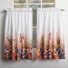 imageMaison d Hermine Kitchen Curtains Sets for Windows 100 Cotton Set of Kitchen Curtains Valances for Home 2 Tiers 28quotX36quot and 1 Valance 56quotX18quot Farmhouse Cafe Dalida34  Faisan Dautomne