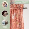 imageMaison d Hermine Kitchen Curtains Sets for Windows 100 Cotton Set of Kitchen Curtains Valances for Home 2 Tiers 28quotX36quot and 1 Valance 56quotX18quot Farmhouse Cafe Dalida24  Harvest Festival