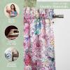 imageMaison d Hermine Kitchen Curtains Sets for Windows 100 Cotton Set of Kitchen Curtains Valances for Home 2 Tiers 28quotX36quot and 1 Valance 56quotX18quot Farmhouse Cafe Dalida31  Floral Love