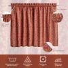 imageMaison d Hermine Kitchen Curtains Sets for Windows 100 Cotton Set of Kitchen Curtains Valances for Home 2 Tiers 28quotX36quot and 1 Valance 56quotX18quot Farmhouse Cafe Dalida23  Sofia