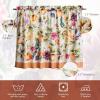 imageMaison d Hermine Kitchen Curtains Sets for Windows 100 Cotton Set of Kitchen Curtains Valances for Home 2 Tiers 28quotX36quot and 1 Valance 56quotX18quot Farmhouse Cafe Rural Christmas28  Pumpkin Garden  Cloudy Cream