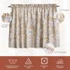 imageMaison d Hermine Kitchen Curtains Sets for Windows 100 Cotton Set of Kitchen Curtains Valances for Home 2 Tiers 28quotX36quot and 1 Valance 56quotX18quot Farmhouse Cafe Rural Christmas32  Pretty Autumn