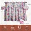 imageMaison d Hermine Kitchen Curtains Sets for Windows 100 Cotton Set of Kitchen Curtains Valances for Home 2 Tiers 28quotX36quot and 1 Valance 56quotX18quot Farmhouse Cafe Dalida31  Floral Love