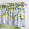 imageMaison d Hermine Kitchen Curtains Sets for Windows 100 Cotton Set of Kitchen Curtains Valances for Home 2 Tiers 28quotX36quot and 1 Valance 56quotX18quot Farmhouse Cafe Rural Christmas35  Citrus